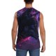 thumbnail image 4 of Fotbe Galactic Wolf Stare Men's Camiseta sin Mangas Estampada para Hombres, Playera Casual para Gimnasio, Entrenamiento, Playa-Medium, 4 of 7
