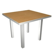 POLYWOOD® Euro Plastique Dining Table - Natural Top