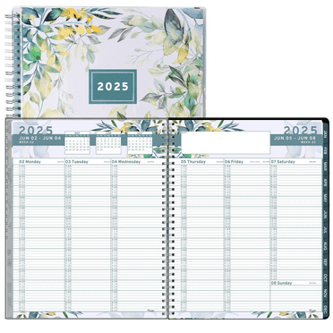 2025 Appointment Book Planner 8.5x11 inch Large Tabbed Daily Hourly Weekly Planner Calendar Schedule Book 15 Minute time Slots Business Personal Planner Jan 2025 Dec 2025 Floral