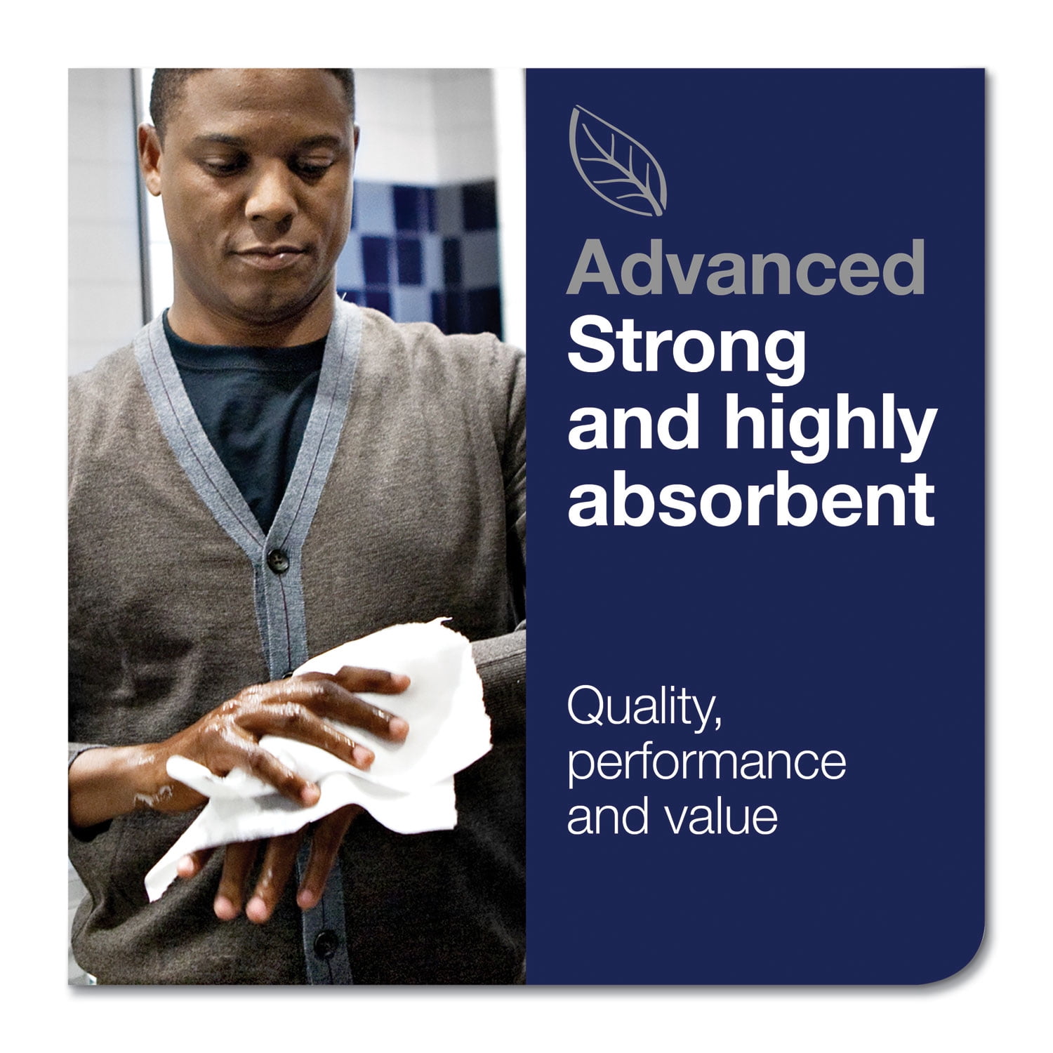 Tork® Advanced Matic Hand Towel Roll, 2-Ply, 7.7" x 525 ft, White, 643/Roll, 6 Rolls/Carton
