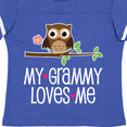 thumbnail image 4 of Inktastic My Grammy Loves Me Owl Girls Toddler T-Shirt, 4 of 5