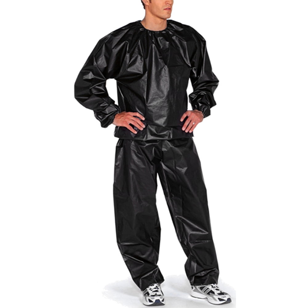Sweat Suit Sauna Exercise Gym Fitness Weight Loss Anti-Rip Suit M-3XL 