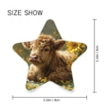 thumbnail image 3 of Star Night Light Auto On/Off Plug-in Wall Light with Light Sensor Warm White LED for Home Party Cow Lying in Sunflowers, 3 of 6
