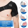 thumbnail image 2 of Adjustable Shoulder Brace for Men & Women – Rotator Cuff Support, Pain Relief, Arm Sling & Compression Sleeve, Fits Left & Right Arms, 2 of 5