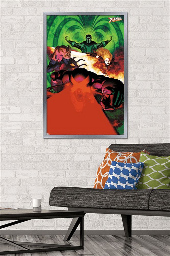 Marvel Comics - The X-Men - Emma Frost Magneto Magik Cyclops Wall Poster, 22.375" x 34", Framed