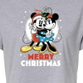 thumbnail image 3 of Disney - Merry Christmas - Juniors Cropped Cotton Blend T-Shirt, 3 of 5