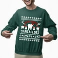 thumbnail image 2 of Christmas Sweatshirt, Here Comes Santafloss Funny Dental Christmas Sweatshirt, Dentist Hygienist Ugly Holiday Jumper, Witty Tooth Fairy Gift for Oral Health Professionals, 2 of 5