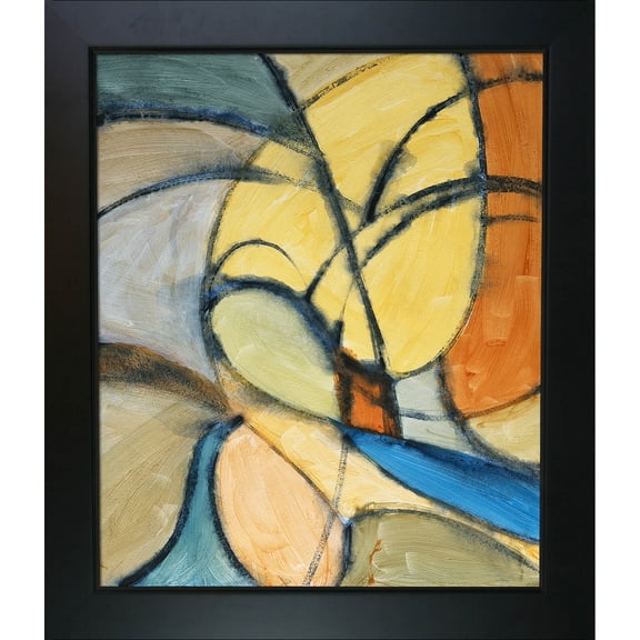 La Pastiche  Clive Watts Curvey Abstraction Framed Fine Art Print