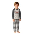thumbnail image 3 of WJOSBXT Family Matching Christmas Pajama Set with Pockets & Plaid Pants , Long Sleeve Holiday PJs Sleepwear Outfit for Christmas Party Family Photos 8 Years, 3 of 5