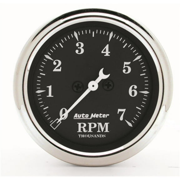 AutoMeter 1797 Old Tyme Black Air-Core In-Dash Tachometer, 2-1/16