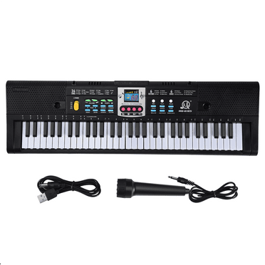 61 Keys Electronic Piano Digital Music Keyboard Musical Instrument Gift with Microphone for Kids Beginners