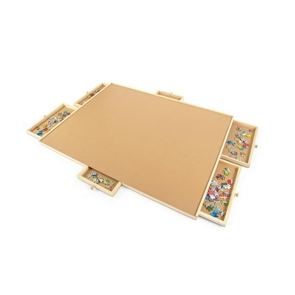Wooden Jigsaw Puzzle Table | Puzzle Storage System | 35 x 2 x 28 Inches