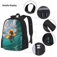 thumbnail image 3 of Balery Underwater Swimming Duck Mochila escolar 3 en 1 para niños: mochila resistente con lonchera térmica y estuche para lápices. Mochila escolar para niños y niñas., 3 of 7