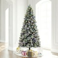 thumbnail image 6 of Vickerman 9' x 51" Flocked Jackson Pine Artificial Pre-Lit Christmas Tree, Multi-Colored Lights., 6 of 6