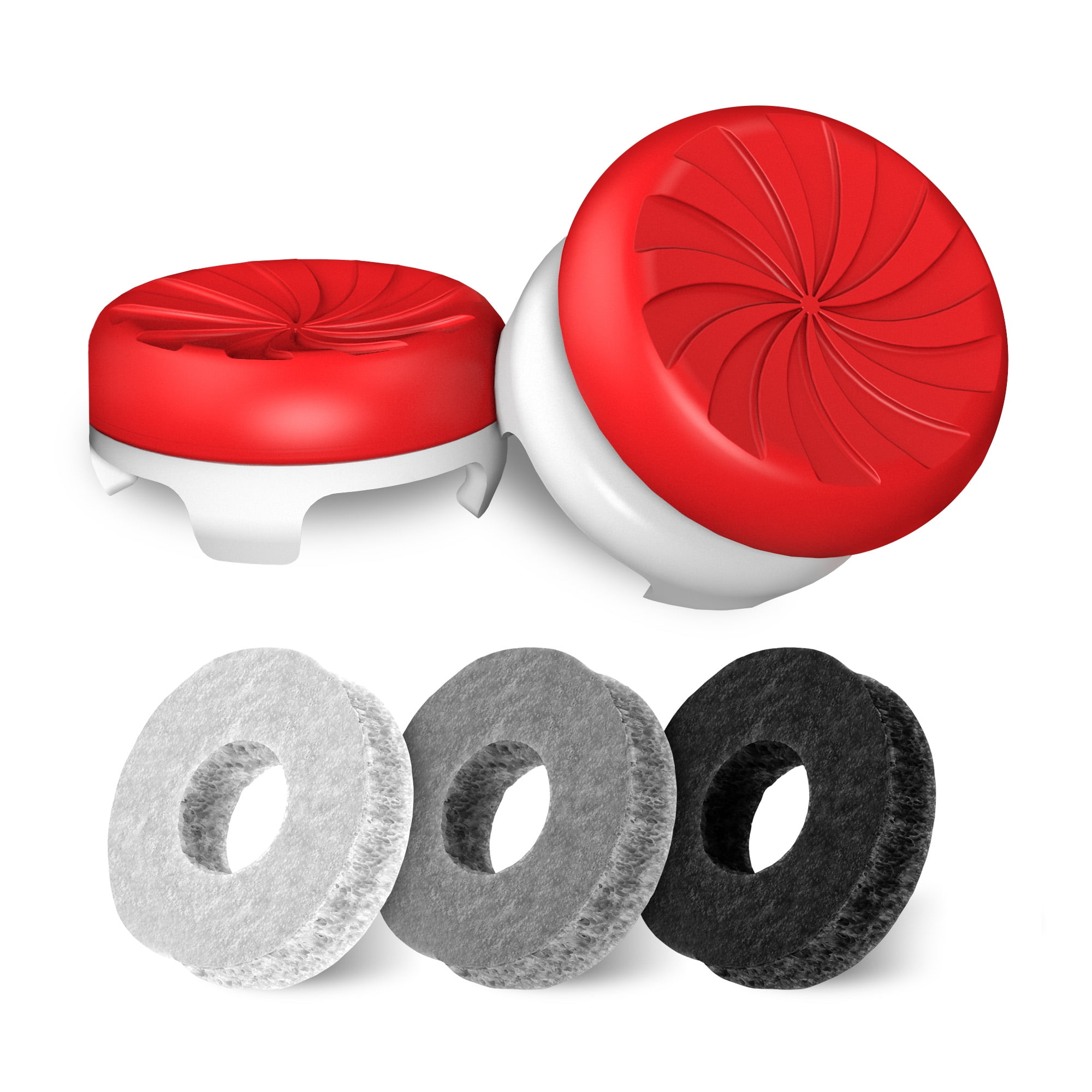 KontrolFreek Aim Boost Kit for PlayStation Controller PS5 and PS4 - Includes Performance Thumbsticks and Precision Rings - Inferno Edition
