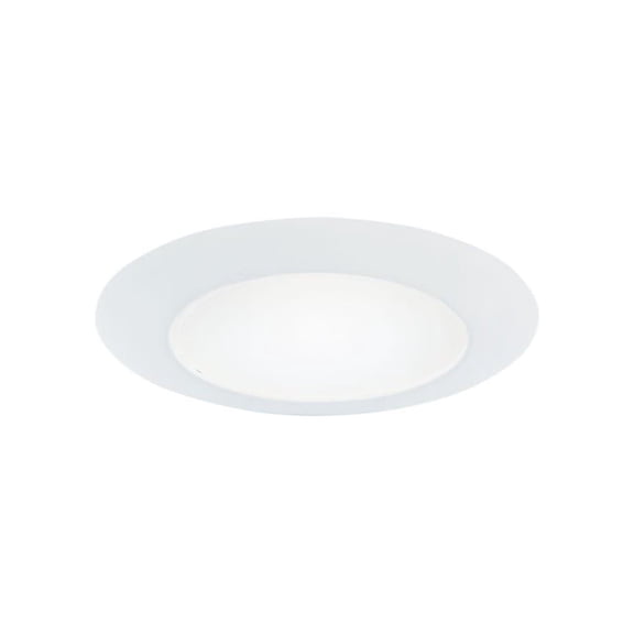 Halo Recessed Lighting 70PS 8" Albalite Flat Glass Lens With White Polymer Trim Ring
