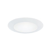 Halo Recessed Lighting 70PS 8" Albalite Flat Glass Lens With White Polymer Trim Ring