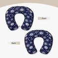 thumbnail image 3 of KLL Snowflakes2 Pattern Memory Foam Cervical Neck Pillow Versatile U-Shaped Pillows for Home/Office/Camping/Travelling/Soft Washable Cover, 3 of 8