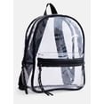 thumbnail image 3 of No Boundaries Women's Hands Free Mini Backpack, Clear, 3 of 5