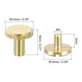 thumbnail image 2 of Unique Bargains 10x8mm Flat Studs Rivet Binding Rivets Screw Back Rivets DIY 15 Pack, 2 of 4