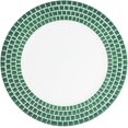 thumbnail image 3 of Fennco Styles Tile Border Decorative Charger Plates 13" Round, Set of 4 - Green Table Chargers for Dining Table, Wedding, Holiday & Event Décor, 3 of 5