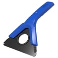 thumbnail image 1 of Blue Aluminum Alloy & ABS Ice Scraper for Cars - Multi-Functional Snow Removal Tool with Deicing, Snow Brushing & Water Scraping Features, Lightweight 130g Design, Compact 240x130x50mm Package, 1 of 6