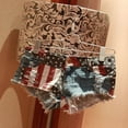 thumbnail image 7 of Women's High Waisted Baggy Ripped Jeans Shorts America Flag Denim Jeans Low Waist Ripped Mini Pants Jeans Beach Vacation Trendy 2025 with Pockets S-2XL, 7 of 7
