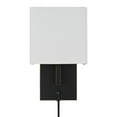 thumbnail image 3 of Cal Lighting Oberlin 1-Light Metal Wall Lamp with Power Outlets in Dark Bronze, 3 of 5