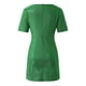 thumbnail image 5 of Vestido sexy de lentejuelas con cuello en V y manga corta para mujer - Color liso, corte ajustado, poliéster - Elegante vestido de fiesta para veladas, bodas y salidas nocturnas, 5 of 5
