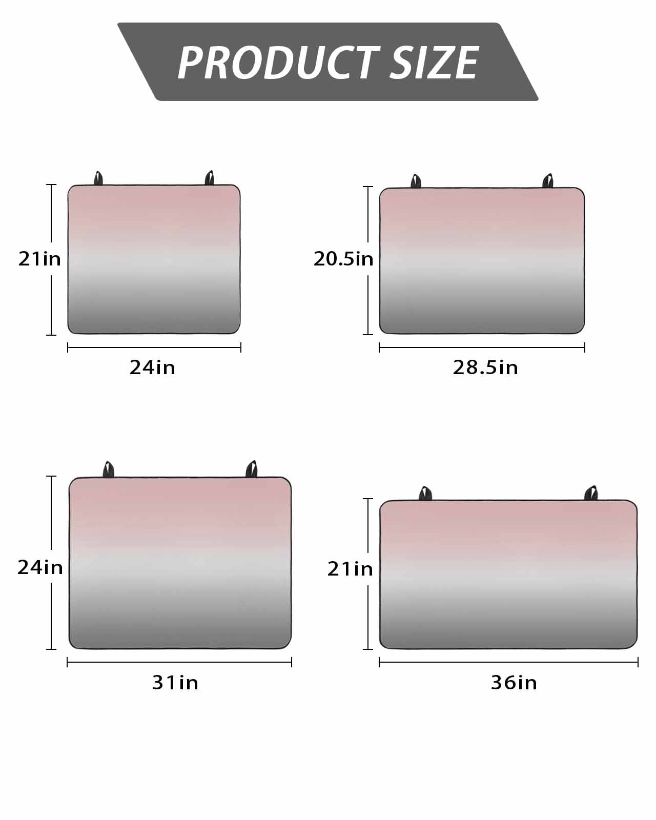 Stove Top Covers for Electric Stove, Gradient Pink Grey, Glass Stovetop Cover Protector, Modern Abstract Color Ombré Art Induction Cooktop Protector Oven Mat for Kitchen Countertop 24"x21"