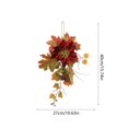 thumbnail image 3 of Adornos navideños de plástico para colgar en la pared, decoración de Halloween, decoración de otoño, girasol artificial, decoración de Acción de Gracias, adornos navideños para el hogar., 3 of 6