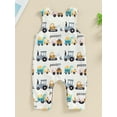 thumbnail image 3 of Niusricy Kids Infant Boy Summer Tank Romper 0 3M 6M 12M 18M Toddler Baby Sleeveless Overalls Cartoon Car Print Round Neck Jumpsuits Full Length Bodysuit Newborn Fashion Cute Casual Clothes for Daily, 3 of 7