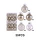 thumbnail image 2 of Ounissouiy 30 unids/set bolas de Navidad ingredientes seguros textura de alta gama adornos reutilizables para árbol de Navidad Kits de decoración para fiestas Oro1, 2 of 6