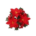 thumbnail image 4 of Candelabro Titular Mesa de granja Centro de mesa Vela de Navidad Anillos Corona Rojo 20cm, 4 of 8