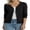 Black, variant on Women’s 100% Cotton Lightweight Button-Front Cardigan Sweater,V-Neck Long Sleeve Knit, Burgundy M-2XL