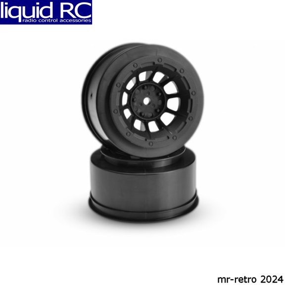 JConcepts 3351B JConcepts Hazard Slash Rear/4X4 wheels Black (2)