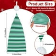 thumbnail image 3 of Qicasul Christmas long striped Winter Pajama Hat Night Cap Unsex Adjustable Sleeping Caps Green, 3 of 5