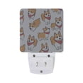 thumbnail image 2 of Corgi Dog with Scarves Night Light 2 Pack LED Nightlight Plug into Wall Dusk to Dawn Sensor Soft White, 2 of 7