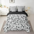 thumbnail image 2 of Homewish Teens Boys Girls Kawaii Flowers Bedding Comforter Set 7 Pieces,Dreamy Princess Full Bedding Set Lightweight,Spring Garden Fitted Sheet Flat Sheet,Super Cozy Room Decor,Reversible, 2 of 8