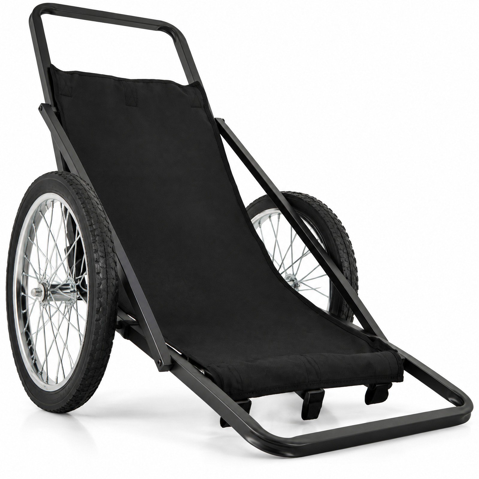 Airfind 550 LBS Folding Deer Game Cart with Polyester Liner for Hunting 550 lbs Capacity Metal Polyester Frame 48 x 29 x 47 Footprint Black