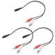 thumbnail image 4 of Adaptador de 3 conectores minijack estéreo hembra a 2 conectores RCA macho de 3,5 mm, cable en Y de 6 pulgadas para audio estéreo., 4 of 5