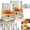 Gemstone texture, variant on Whiskey Glasses 2 Pcs Rotatable Crystal Glass Cups, 360° Spinning Whiskey Tumbler with Stable Base, Old Fashioned Glass for Scotch Bourbon Cocktails
