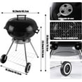 thumbnail image 2 of Kettle Charcoal Grill with Handle, Suitable for Backyard, Outdoor, (18 inches), 2 of 7
