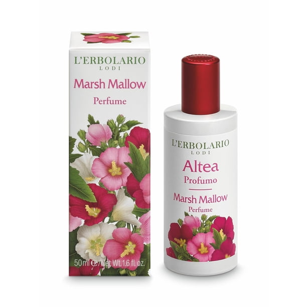 Perfume L'Erbolario Marsh Mallow - Perfume cítrico y floral para mujer - Aroma duradero de vainilla con notas de limón, bergamota, vetiver y almizcle - 50 ml