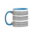 thumbnail image 1 of Taza de café de cerámica con diseño abstracto, 330 ml, diseño elegante, 1 of 2