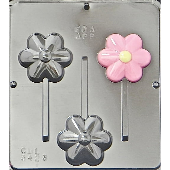 3423 Flower Lollipop Chocolate Candy Mold