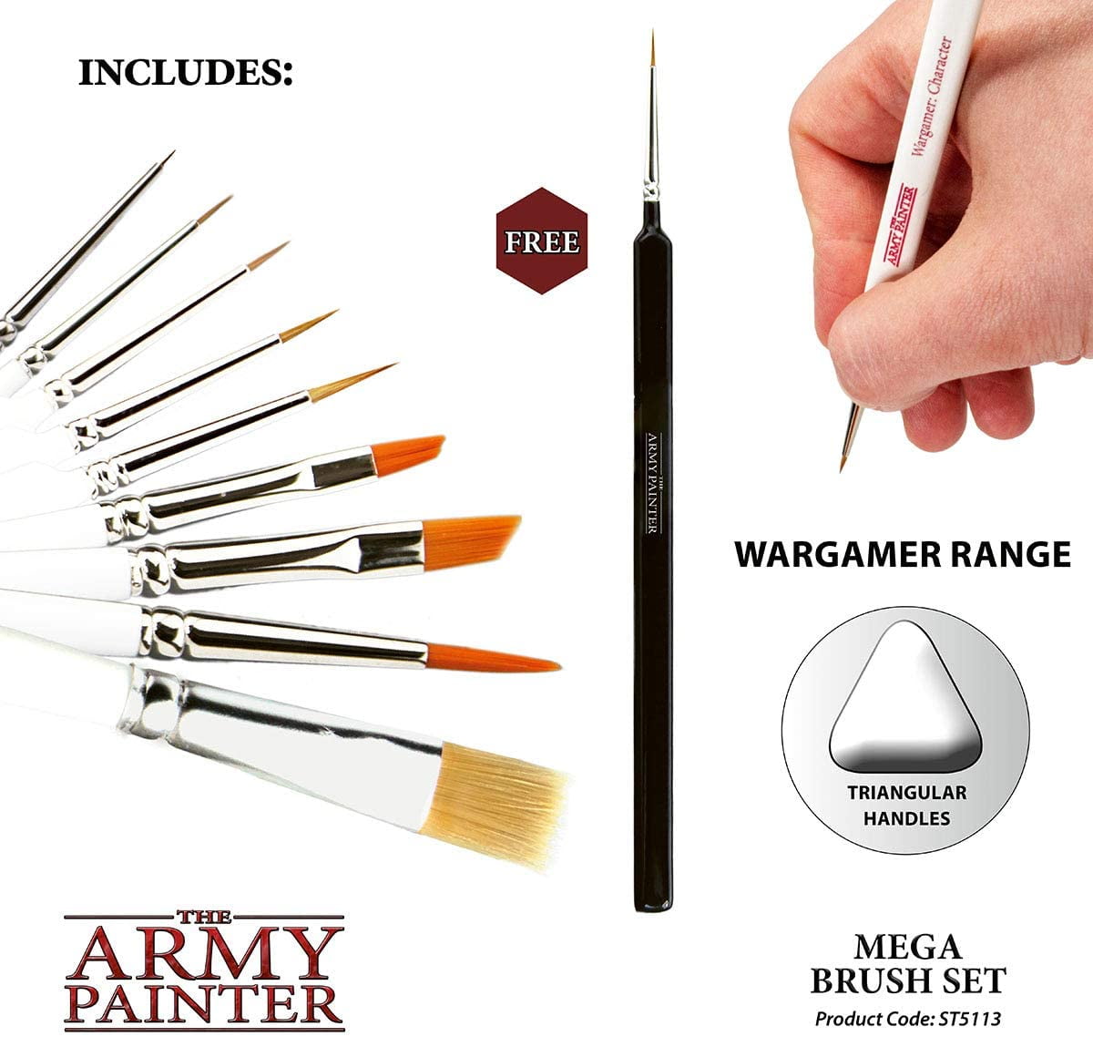 The Army Painter Wargamer Mega Brush Set