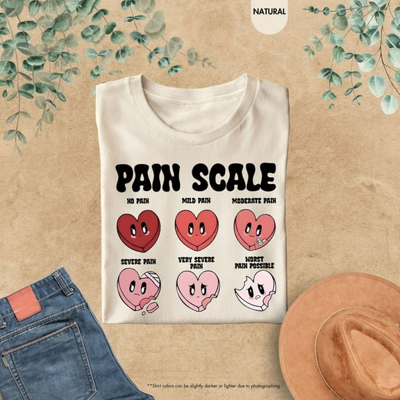 Nurse Valentine's Day Shirt, Pain Scale Shirt, Valentines Day Nurse, Valentines Heart Shirt, Pain Assessment,Nurse Triage Tee All Size S-5Xl