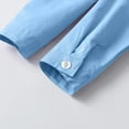thumbnail image 6 of YUSIM Boys Dress Shirts With Tie- Button Down Slim Fit Long Sleeve Kids Formal Shirts Blue Size 10-12, 6 of 9