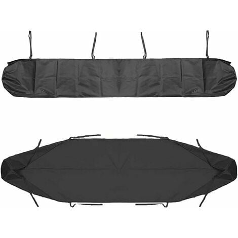 Whataatahia Bolsa de protección para toldos, Cubierta para toldos de Patio a Prueba de Polvo de 5 m, Cubierta de Almacenamiento para toldos de Patio Gris, protección Impermeable en Invierno Negro